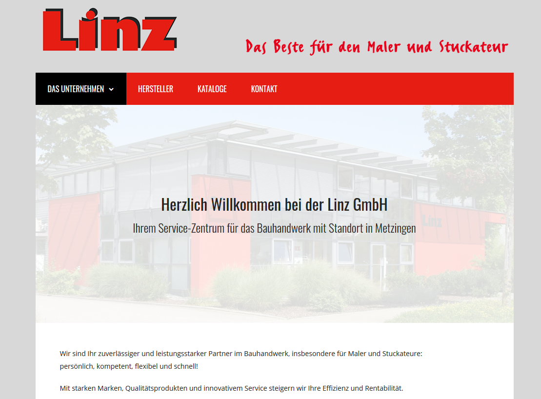 Linz GmbH - Webseite